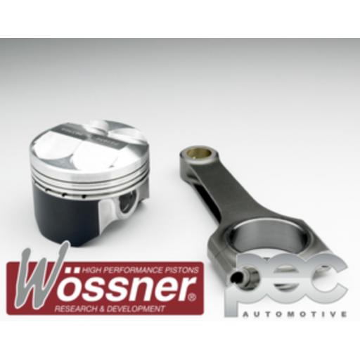 Vauxhall C20XE 2.0 16v High Comp (3 Ring) Wossner Forged Pistons & PEC Steel Connecting Rod Kit